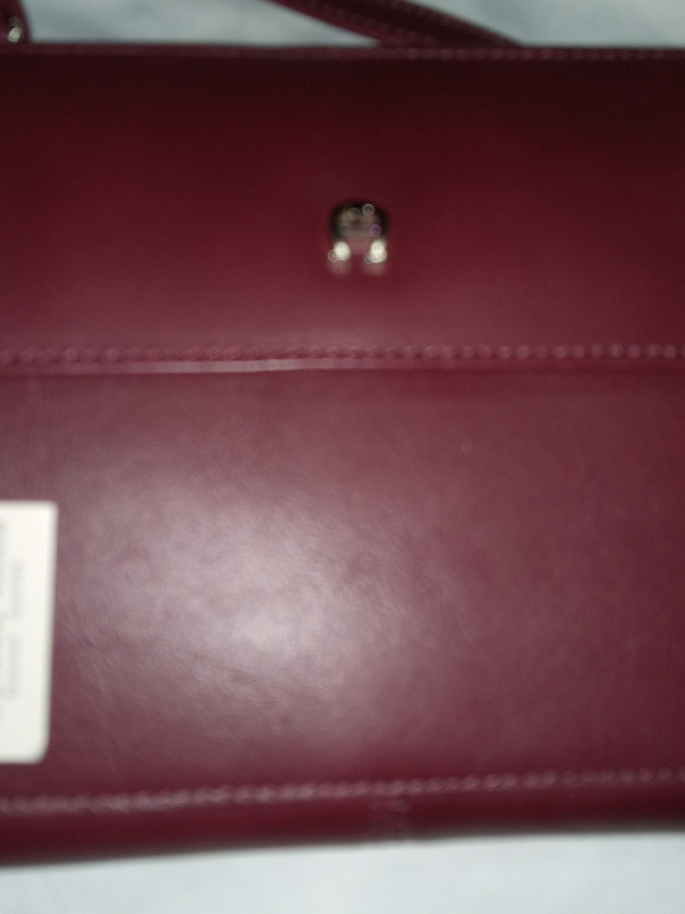 Burgundy Leather Crossbody Purse.